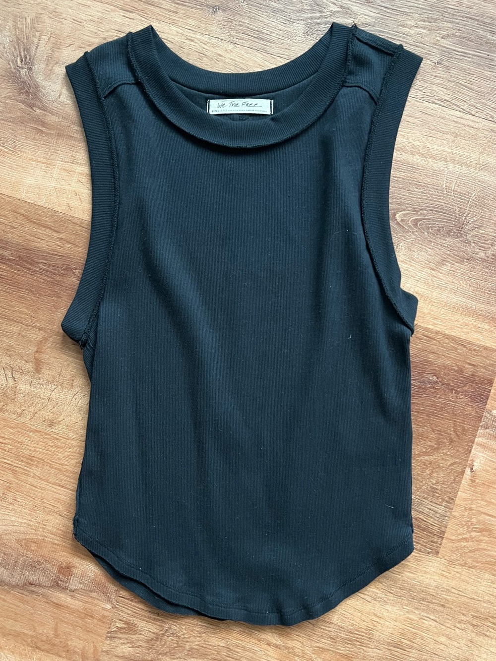 Free People We The Free Kate Tank Size XL RT $38 Black